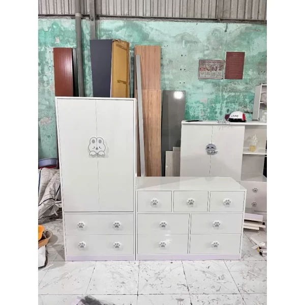 Bàn Học, Tủ Quần Áo Trẻ Em - Mẫu 13